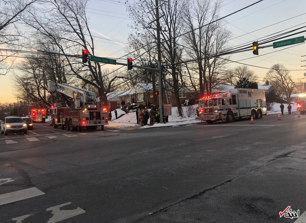 گیر گردن سارق بد شانس در دودکش