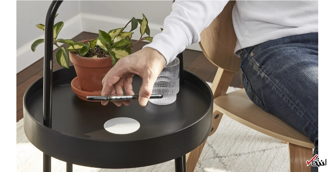 شارژر بی سیم قابل اتصال به میز+تصاویر