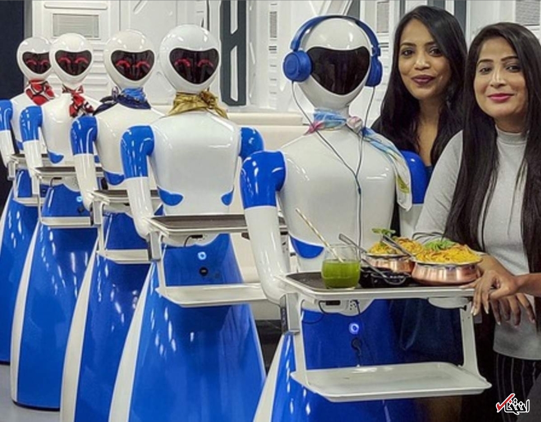 حضور پررنگ ربات‌ها در رستوران‌های هند+تصاویر