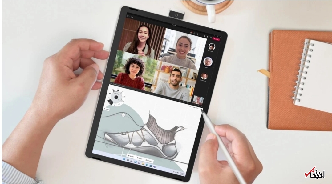 تبلت ۱۱ اینچی اچ پی با دوربین جلوی چرخشی  ۱۳ مگاپیکسلی+تصاویر