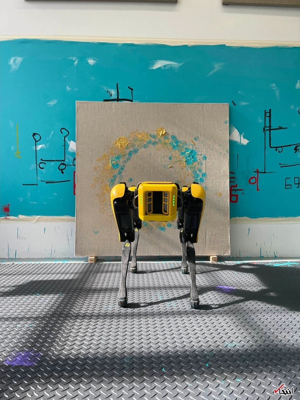 فروش اثر هنری تولید شده توسط سگ رباتیک+تصاویر